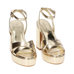 Sandale à talon femme dorée décontractée, Primadonna, 252723513LMOROG036, 003 preview