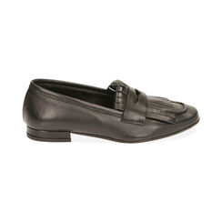 Mocassini flat neri in pelle, Primadonna, 20A580037PENERO035, 001 preview