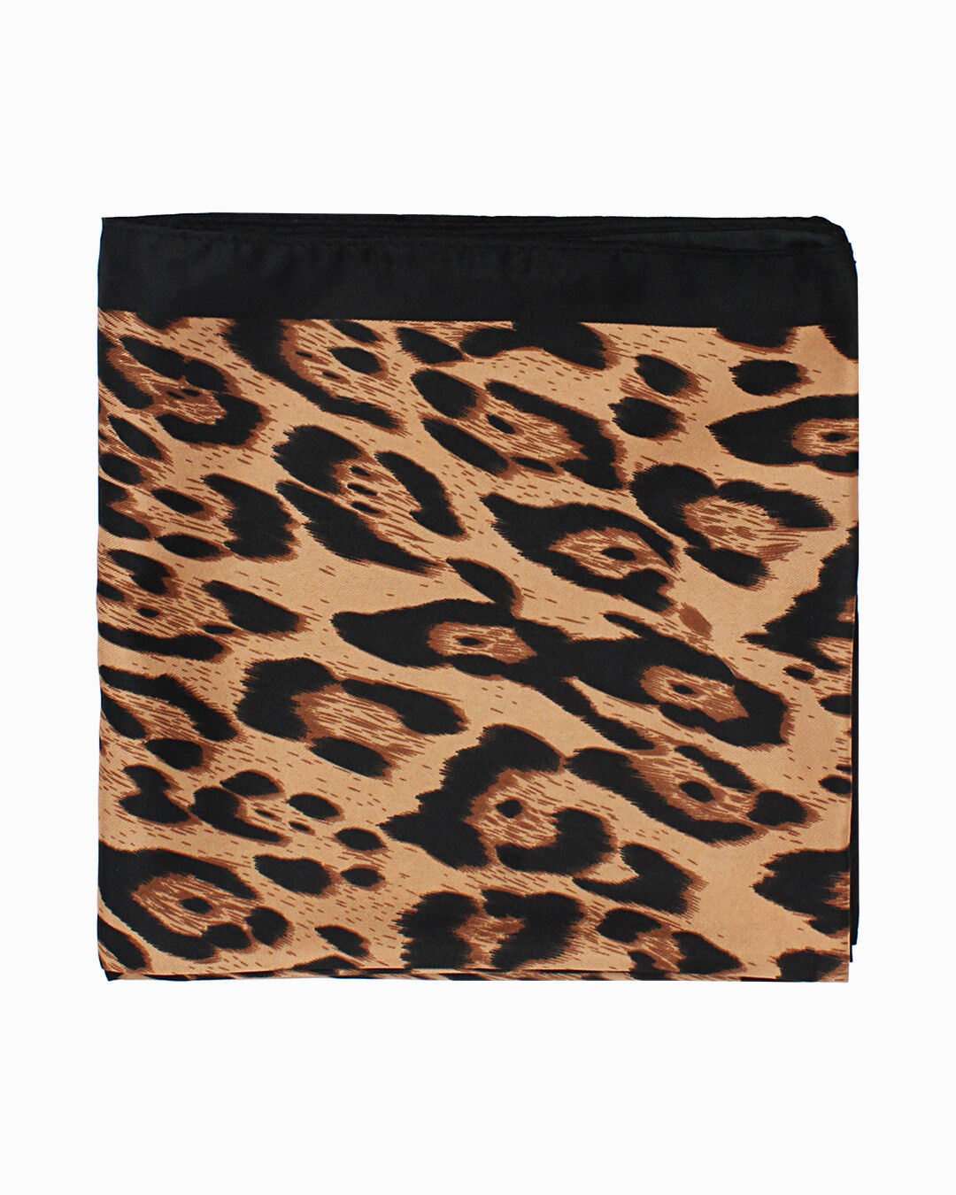 Foulard da donna leopard-marrone