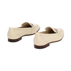 Mocasín color crema de cuero, Primadonna, 257725524PEPANN036, 004 preview