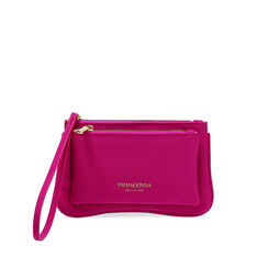 Portamonete donna fucsia in tessuto, Primadonna, 255126252LYFUCSUNI, 001a