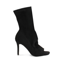 Bottines femme noires en microfibre, Primadonna, 254971901MFNERO035, 001 preview