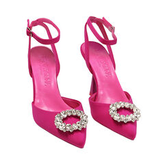 Décolleté slingback gioiello fucsia, tacco 10 cm, Primadonna, 214961205LYFUCS036, 002a