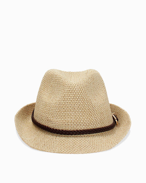 Cappello beige con fascino estivo, BEIGE
