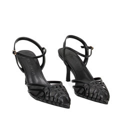 WOMEN SHOES CHANEL SYNTHETIC NERO, Primadonna, 232106701EPNERO035, 002a