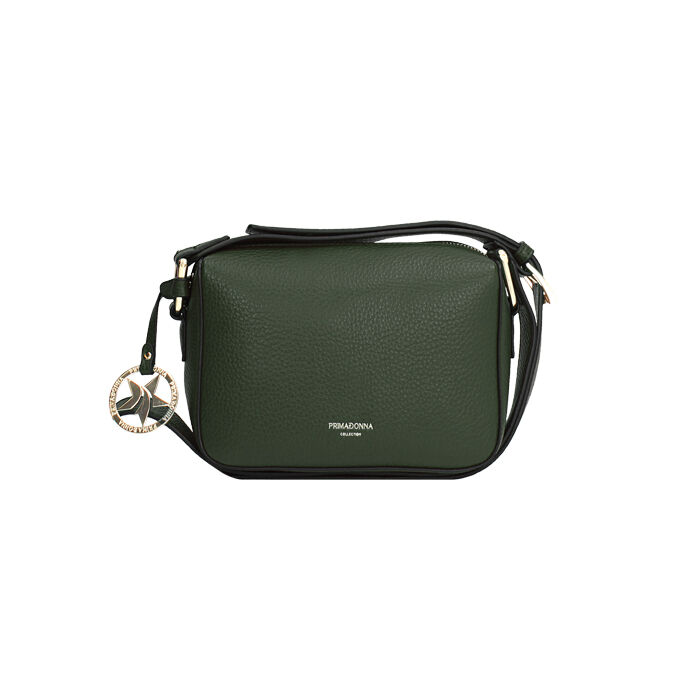 Borsa a tracolla verde con doppia tasca interna, Primadonna, 265701578EPVERDUNI