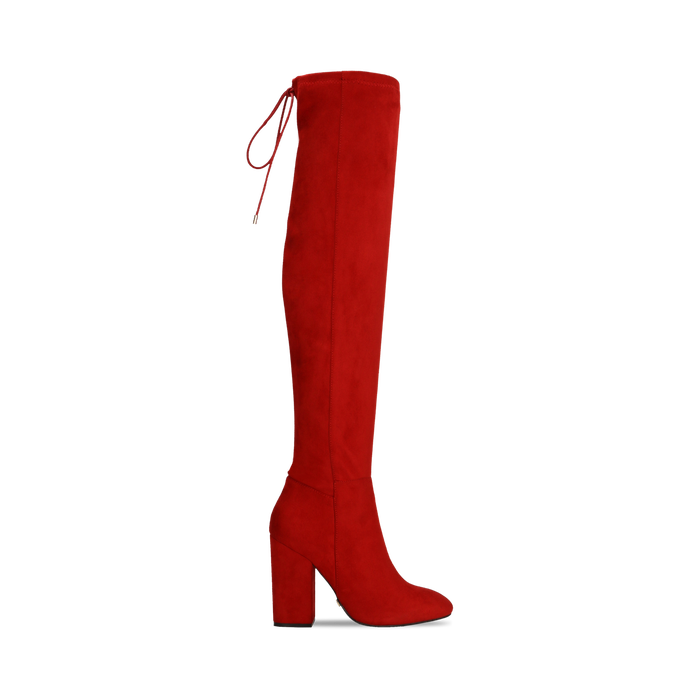 stivali alti rossi