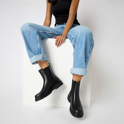Boots Beatles noirs avec talon de 4,5 cm, Primadonna, 262810214EPNERO035, 002a