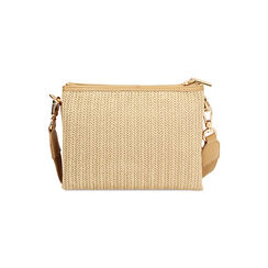Pochette donna beige in raffia, Primadonna, 255701424RFBEIGUNI, 004 preview