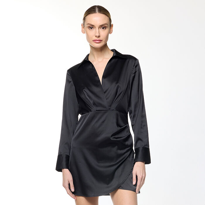 Vestido negro de tela, Primadonna, 23C921029TSNEROI