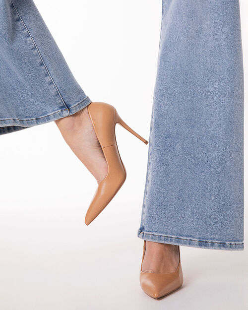 D&eacute;collet&eacute; camel tacco 10 cm, CAMEL