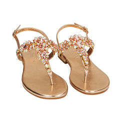 Sandali infradito rosa oro, Primadonna, 214909918LMRAOR035, 002 preview