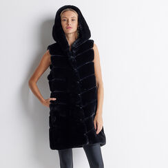 Cappotto smanicato nero, Primadonna, 22B420543FUNEROM, 003 preview