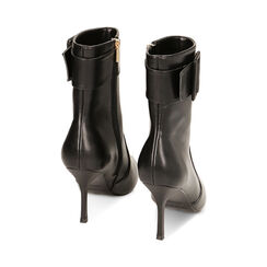 Stivaletti neri con fibbia, tacco 8,5 cm, Primadonna, 222162861EPNERO035, 003 preview