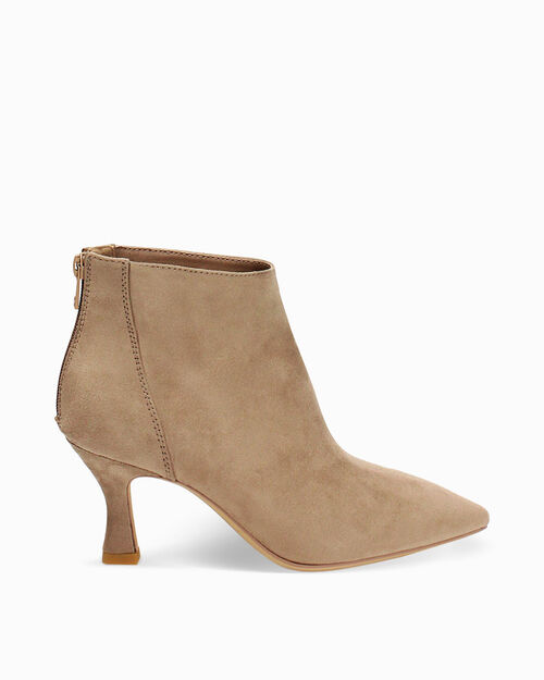 Tronchetti taupe tacco 7 cm, TAUPE