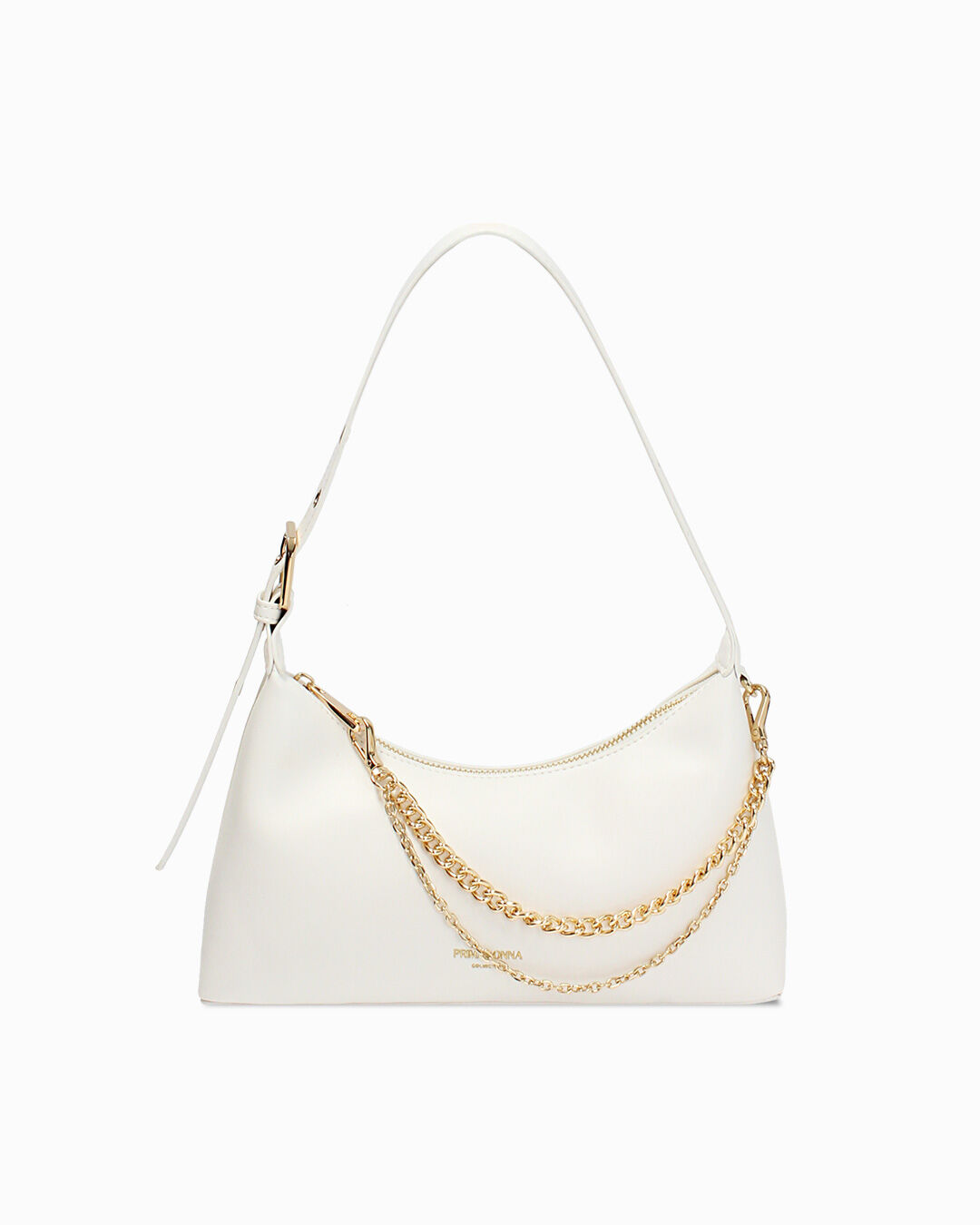 Mini bag bianca con tracolla removibile