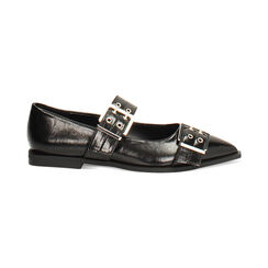 Ballerine nere lucide con fibbie, Primadonna, 264968601EUNERO041, 001 preview