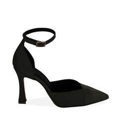 salón negro con pulsera de charol, tacón de 9,5 cm, Special Price, 20M812617VENERO037, 001a