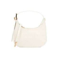 Mini bag donna bianca intrecciata, Primadonna, 255125841EIBIANUNI, 001 preview