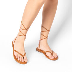 Sandalias planas mujer cognac, Primadonna, 254940813EPCOGN035, 002 preview
