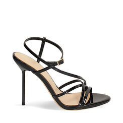 Sandali neri con tacco 9,9 cm, Primadonna, 272100106VENERO035, 001a