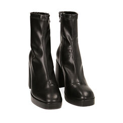 Stivaletti neri, tacco 9,5 cm, Primadonna, 224908708EPNERO037, 002a