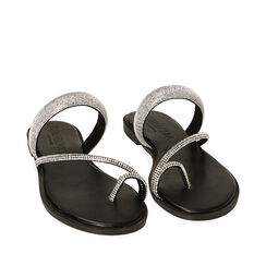 CALZATURA SANDALI BASSI SINTETICO NERO, Primadonna, 214913803EPNERO036, 002a