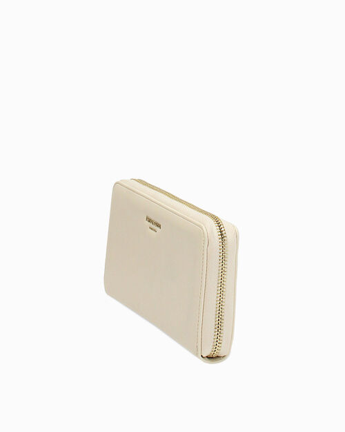Cartera crema con cierre elegante, CREAM