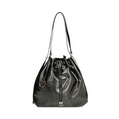 Mochila negro brillante con tres bolsillos y correa no removible, Primadonna, 265700587EUNEROUNI, 001 preview