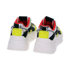 Sneakers in tessuto bianco-giallo, Primadonna, 230172306TSBIGI035, 003 preview
