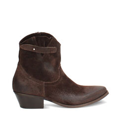 BOOTS RAIN DEMI-BOOT TEXAN SUEDE MORO, Primadonna, 273435602CMMORO036, 001a