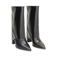 Bottines noires avec talon de 9,5 cm pour une touche audacieuse, Primadonna, 262101221EPNERO035, 003 preview