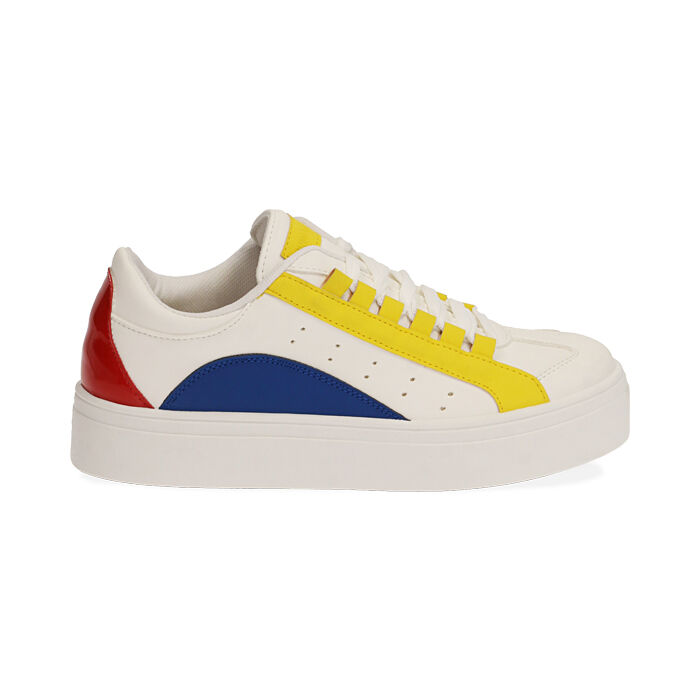 Sneakers bianco/giallo, SPECIAL SALE, 19F916057EPBIGI035