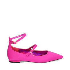 Ballerine fucsia in tessuto, Primadonna, 234906001LYFUCS036, 001a