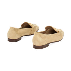 Mocassin taupe en daim, Chaussures, 257725525CMTAUP036, 004 preview