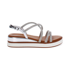 Zeppe donna argento con pietre, Primadonna, 254927202ETARGE035, 001 preview