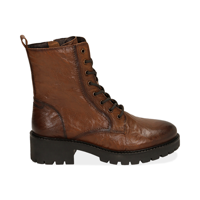 Anfibi Cuoio In Pelle Primadonna Collection