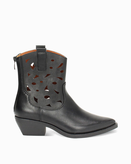 WOMEN SHOES DEMI-BOOT SYNTHETIC NERO, 