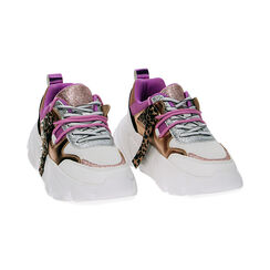 Sneakers bianco argento, Primadonna, 23O522010EPBIAR035, 002 preview