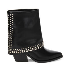Bottines noires avec clous, Primadonna, 233073172EPNERO035, 001a
