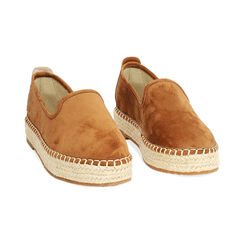 Espadrillas cognac con tacco 3 cm, Primadonna, 274928811MFCOGN035, 003 preview