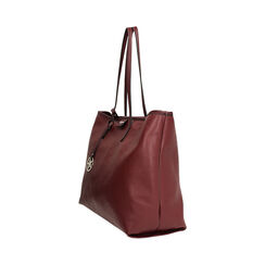 Borsa a spalla bordeaux con dettagli eleganti, Primadonna, 265705555EPBORDUNI, 003 preview