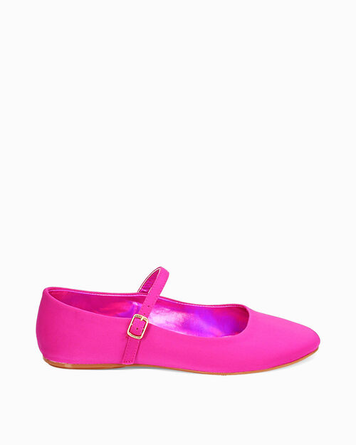 CHAUSSURES POUR FEMMES BALLERINA LYCRA F, FUCHSIA