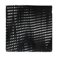 Foulard blanc-noir en tissu élégant, Primadonna, 26B431809TSBINEUNI, 002a