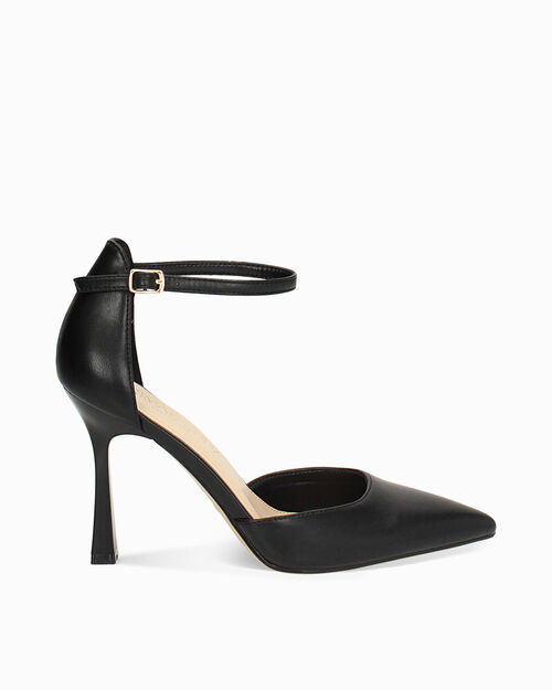 Open shank neri tacco 9,8 cm, BLACK