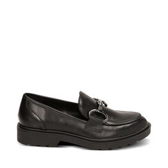 WOMEN SHOES MOCASSINS SYNTHETIC NERO, Primadonna, 224902001EPNERO036, 001a
