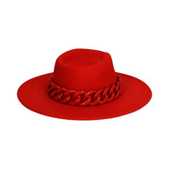 Sombrero rojo con maxicadena, Primadonna, 20B400417TSROSSUNI, 002 preview