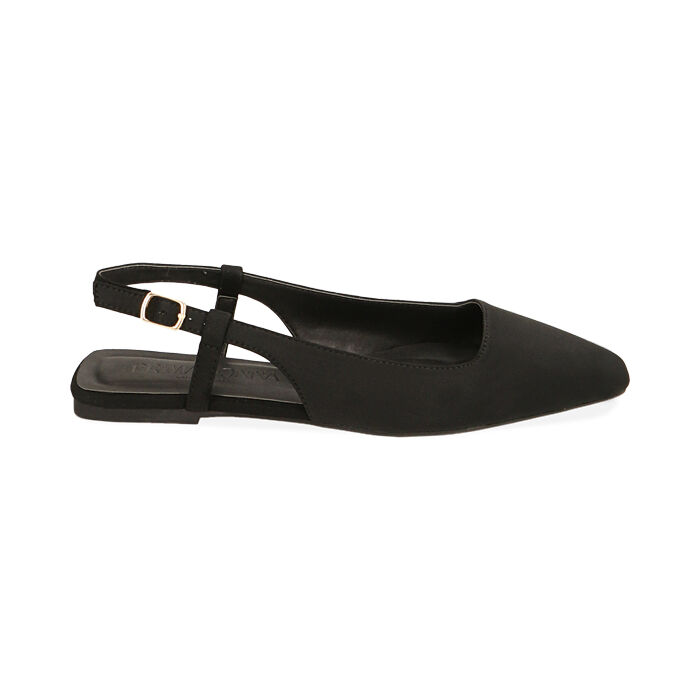 ZAPATOS BAILARIN SLINGBACK LYCRA NERO, Primadonna, 214909978LYNERO035