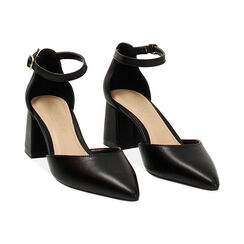 Open shank mujer negras con tacón ancho, Primadonna, 252121505EPNERO036, 003 preview