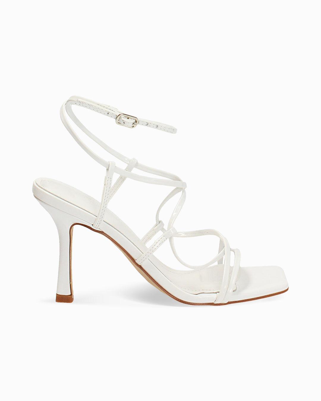 Sandali bianchi con tacco 9 cm